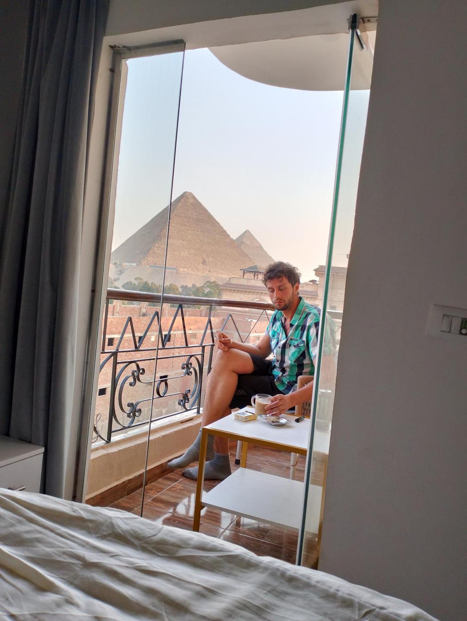 Hotel Oh Pyramids View Kafret el-Gabal Exterior foto